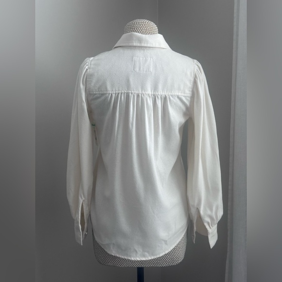 NWOT Rails Angelica Shirt Winter White SizeXS $188 - Picture 9 of 11